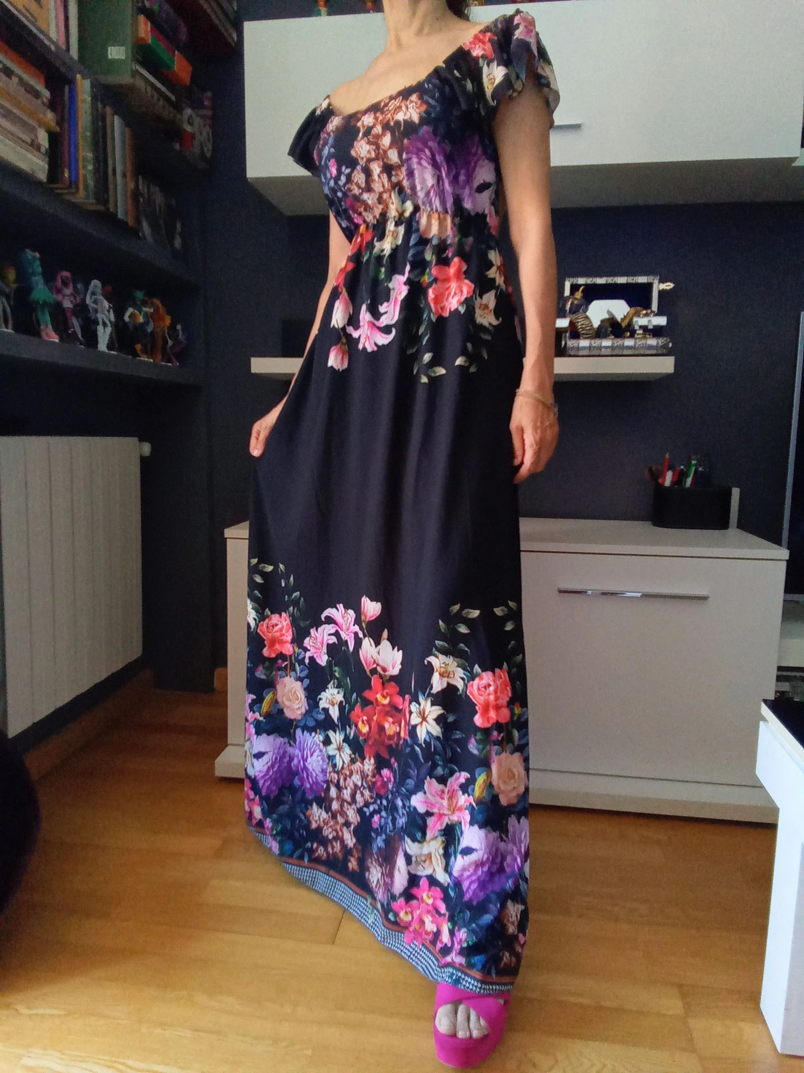 Floral Print Bohemian Maxi Dress – photo 9